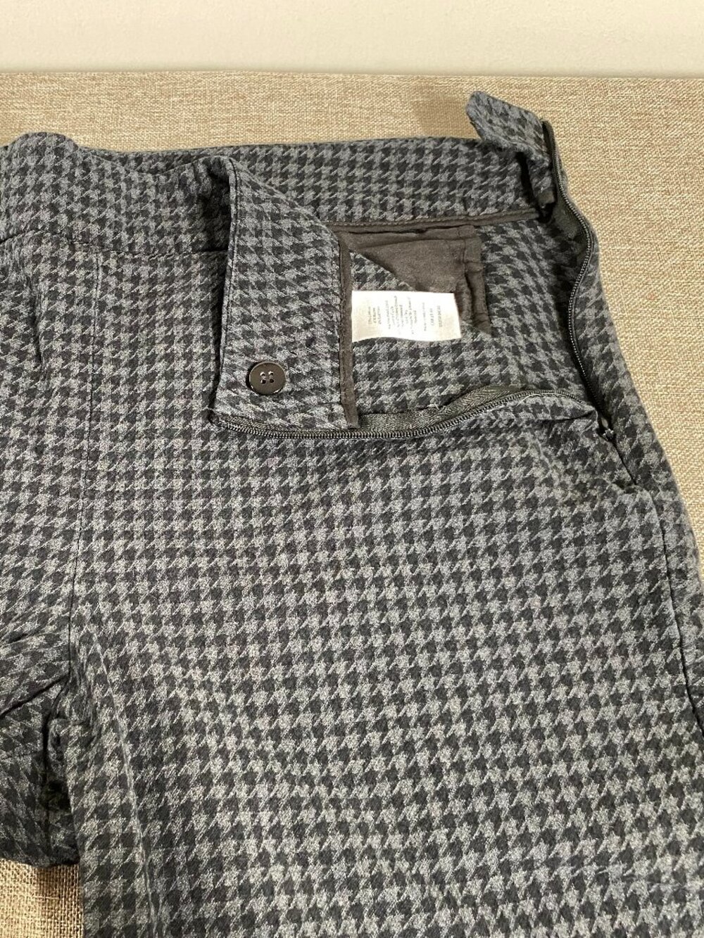 Talbots Chatham Ankle Dress Pants Women's 12 Mid Rise Multicolor Houndstooth - Picture 4 of 16